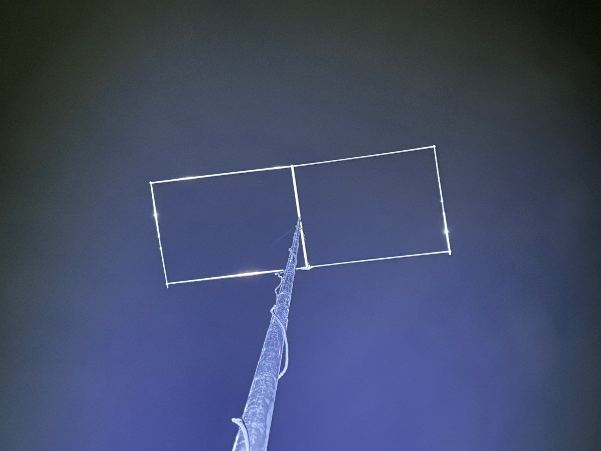 Moxon antenna at night