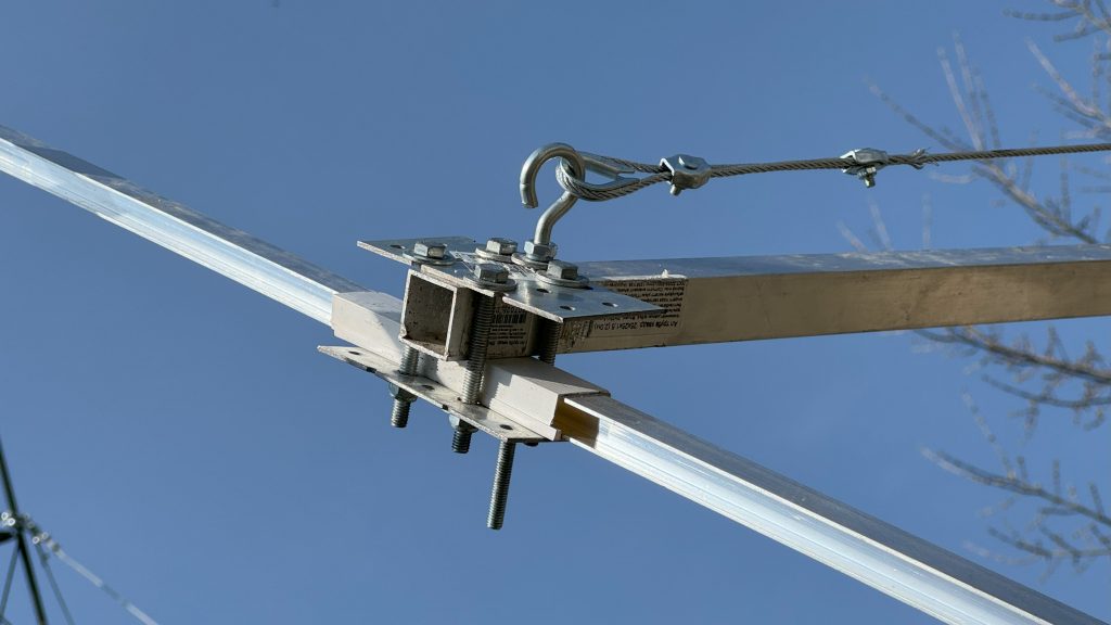 How to attach a Yagi director to a boom