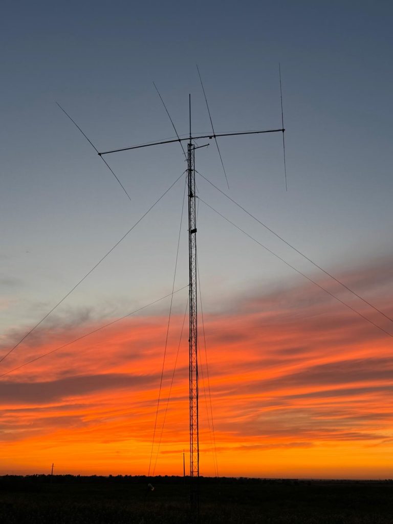 20-meter OWA Yagi at sunset
