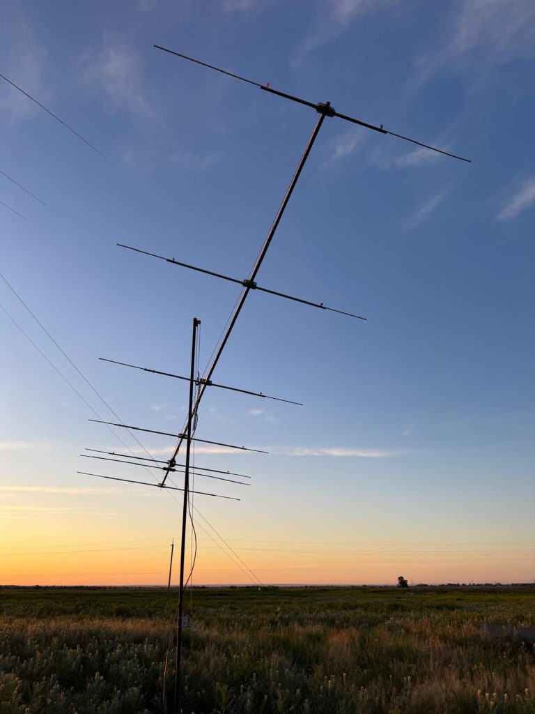 Testing SWR of a 6-meter 7-ele OWA Yagi