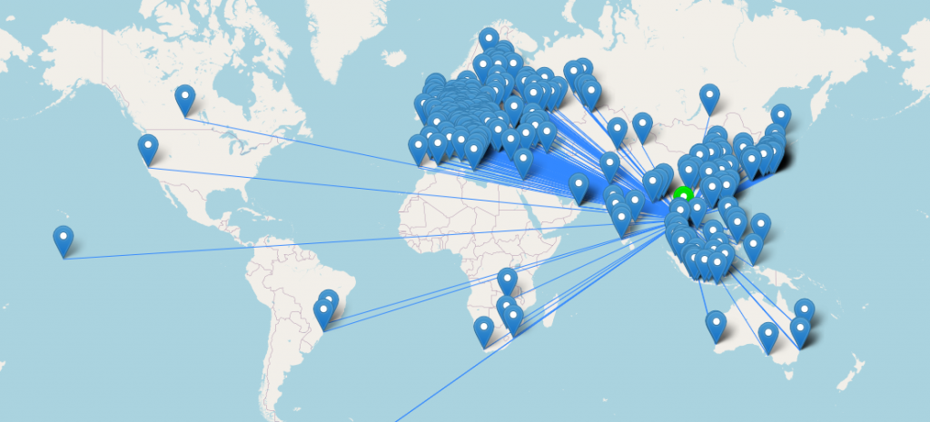 All Asia contest QSOs