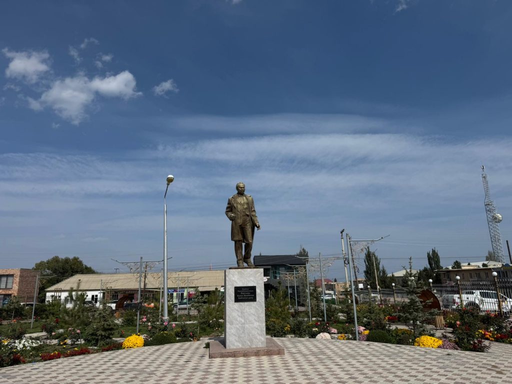A statue in Kyrgyzstan